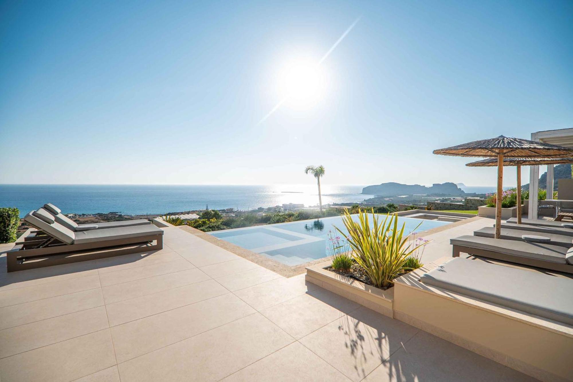 Cielo E Mare Villas I "Free" Heated Pools & Seaview Phalasarna Exterior foto